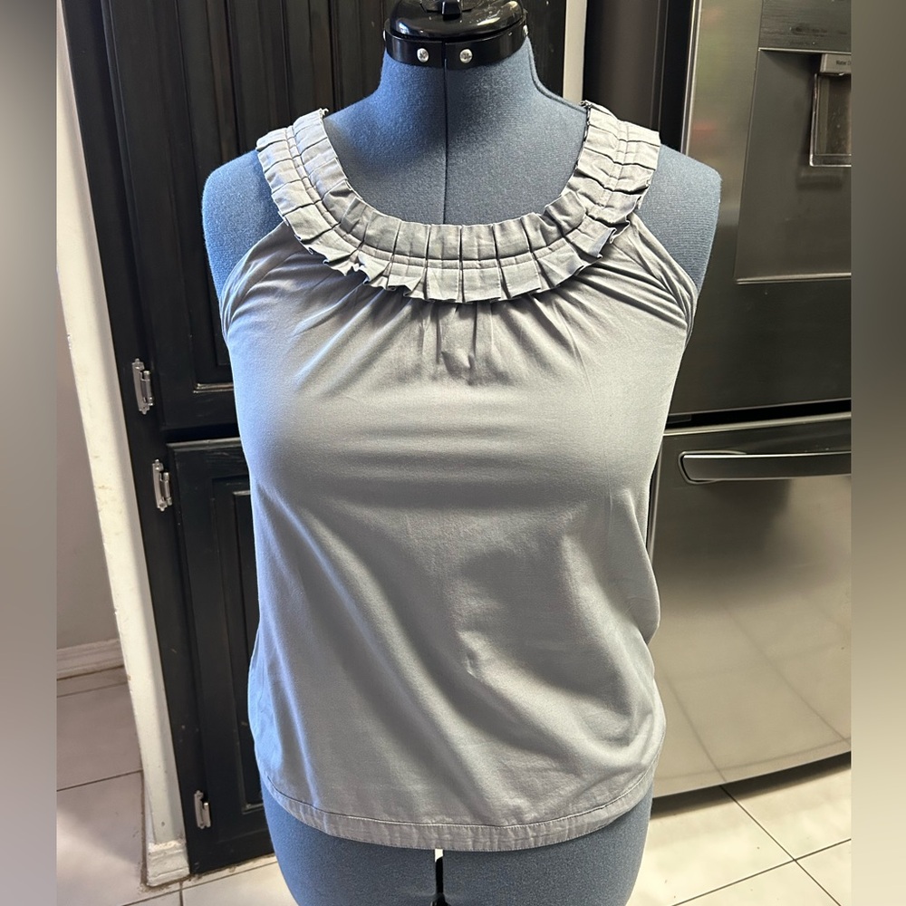 J.Crew 100% Cotton Top, Soft gray/ Size 8